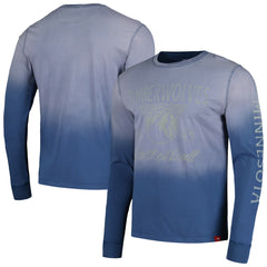 Minnesota Timberwolves Sportiqe Unisex Mohave Sun-Dipped Long Sleeve T-Shirt Navy