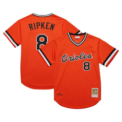Cal Ripken Jr. Baltimore Orioles Mitchell & Ness 2001 Cooperstown Collection Authentic Throwback Jersey - Orange Jerseys