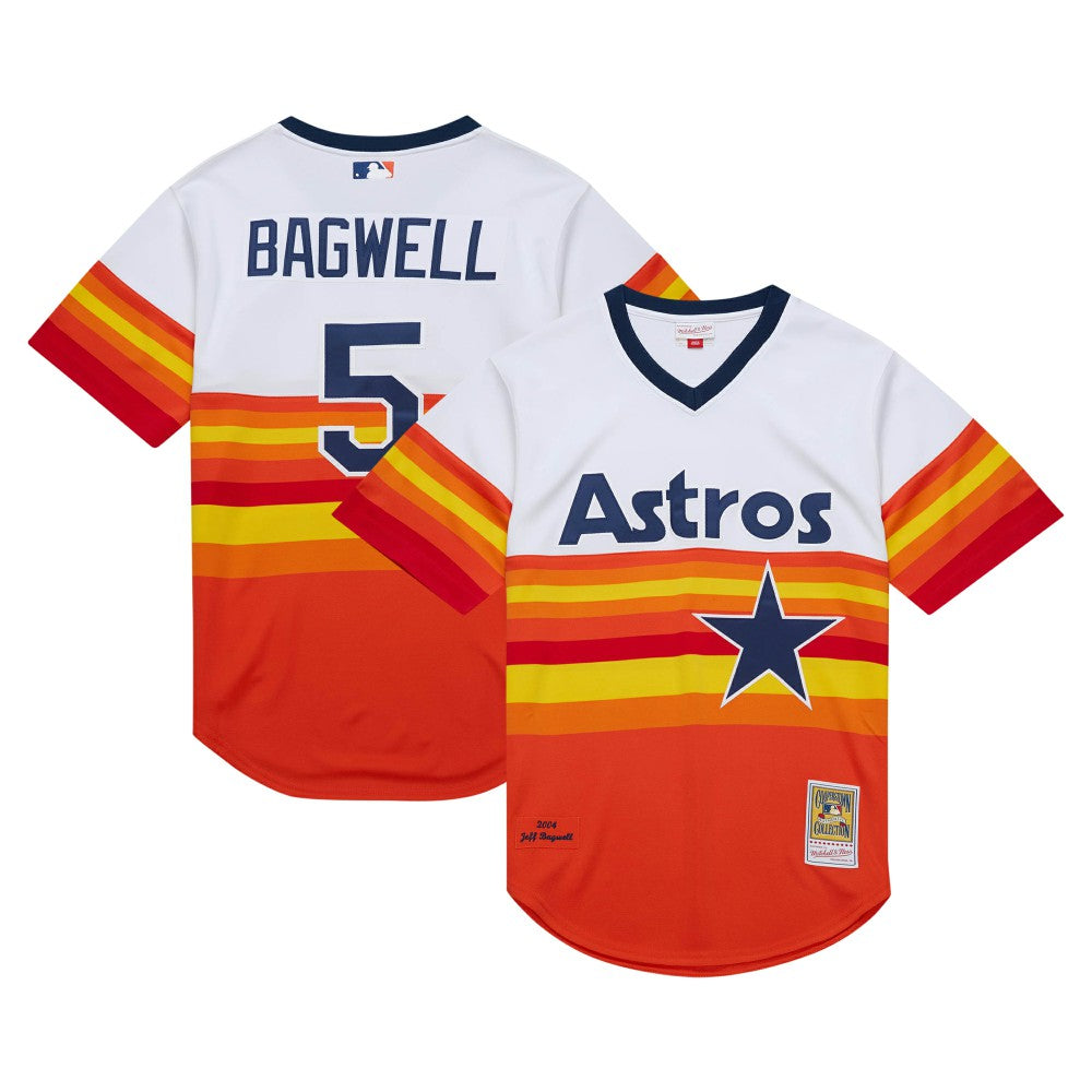 Jeff Bagwell Houston Astros Mitchell & Ness 2004 Cooperstown Collection Authentic Throwback Jersey - White Jerseys
