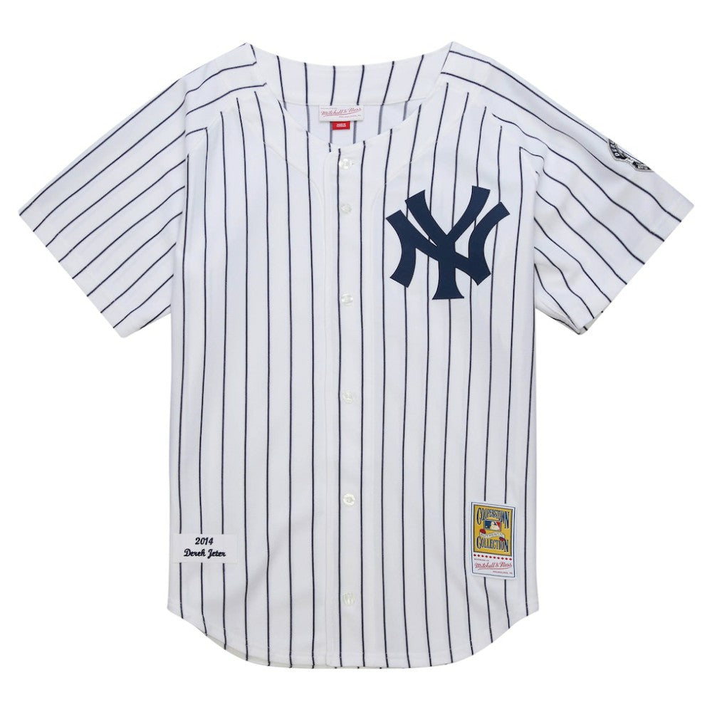 Derek Jeter New York Yankees Mitchell & Ness 2014 Cooperstown Collection Authentic Throwback Jersey - White Jerseys