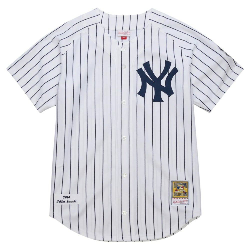 Ichiro Suzuki New York Yankees Mitchell & Ness 2014 Cooperstown Collection Authentic Throwback Jersey - White Jerseys