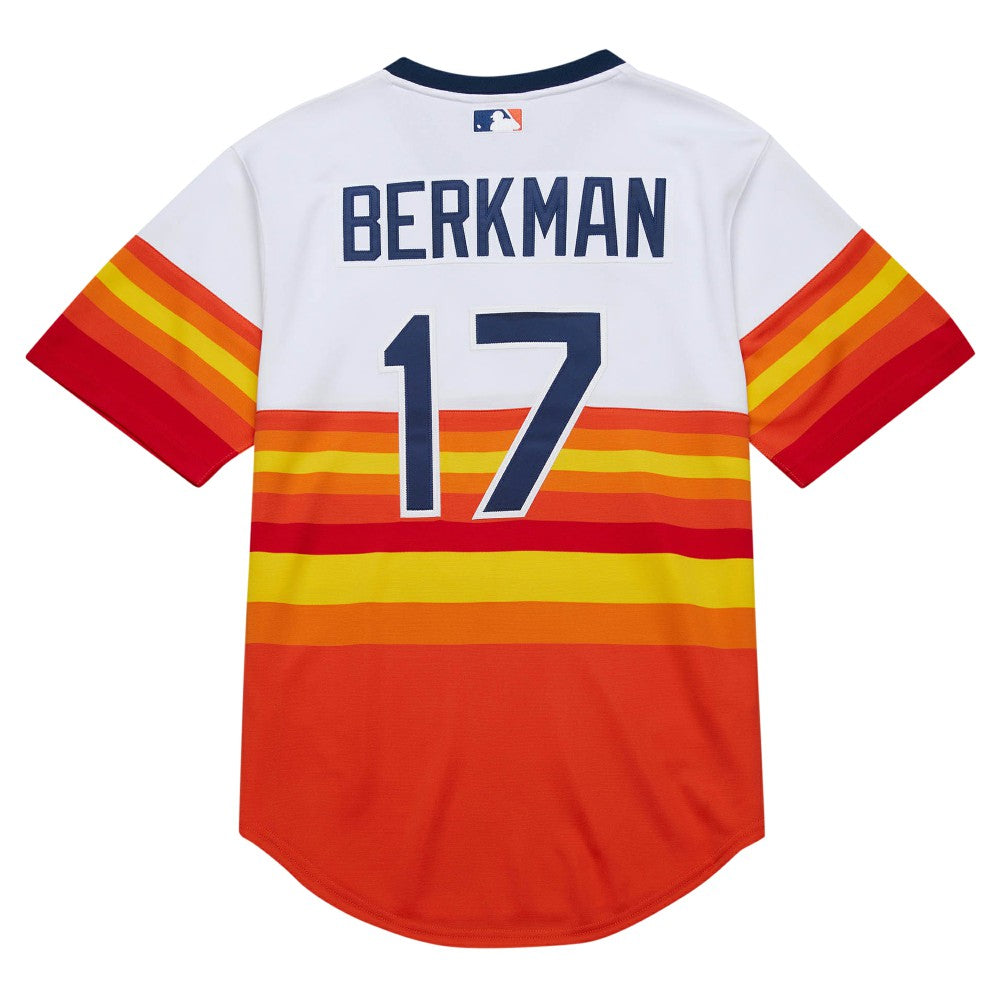Lance Berkman Houston Astros Mitchell & Ness 2004 Cooperstown Collection Authentic Throwback Jersey - White Jerseys