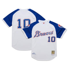Chipper Jones Atlanta Braves Mitchell & Ness 2004 Cooperstown Collection Authentic Throwback Jersey - White Jerseys