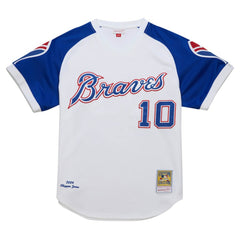 Chipper Jones Atlanta Braves Mitchell & Ness 2004 Cooperstown Collection Authentic Throwback Jersey - White Jerseys