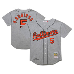 Brooks Robinson Baltimore Orioles Mitchell & Ness Cooperstown Collection 1966 Authentic Jersey - Gray Jerseys