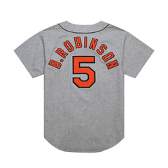 Brooks Robinson Baltimore Orioles Mitchell & Ness Cooperstown Collection 1966 Authentic Jersey - Gray Jerseys