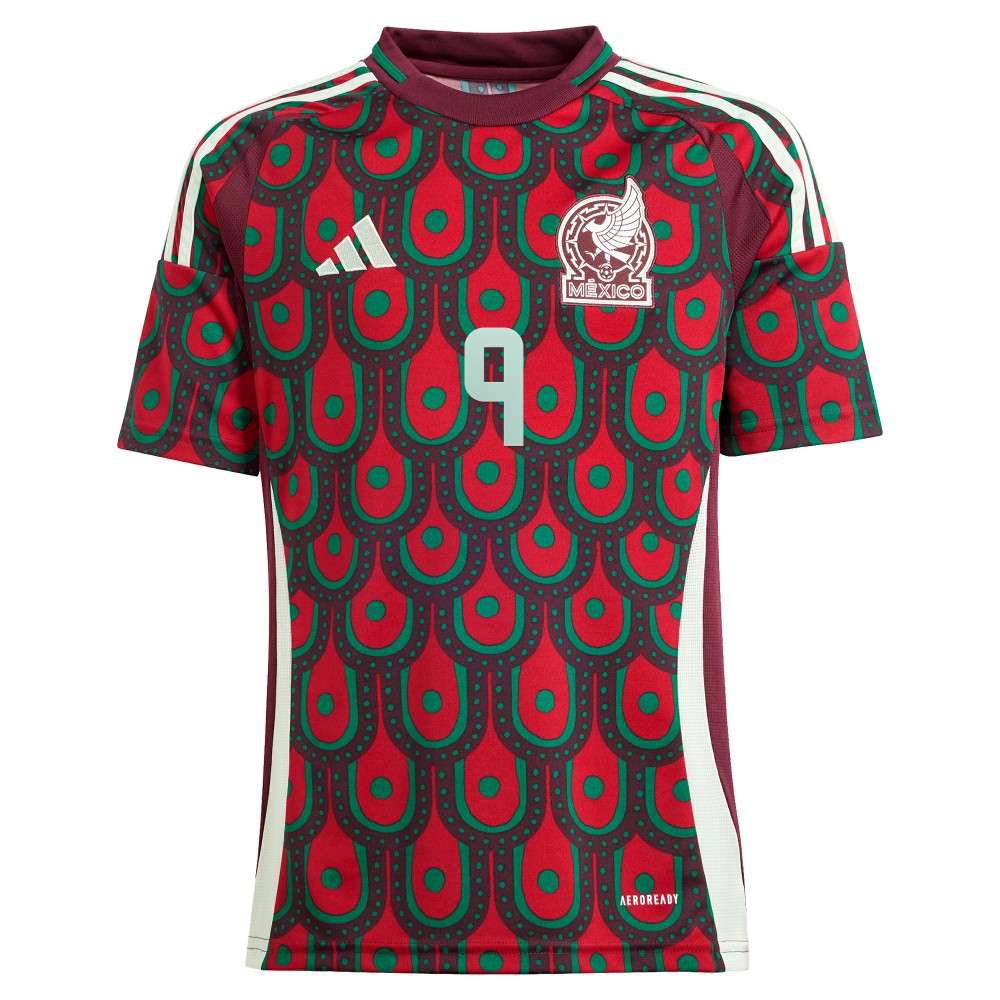 Raul Jimenez Mexico National Team Youth 2024 Home Replica Player Jersey Burgundy - Adidas outlet