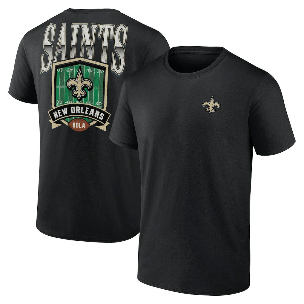 New Orleans Saints Full Range T-Shirt - Black T-shirts