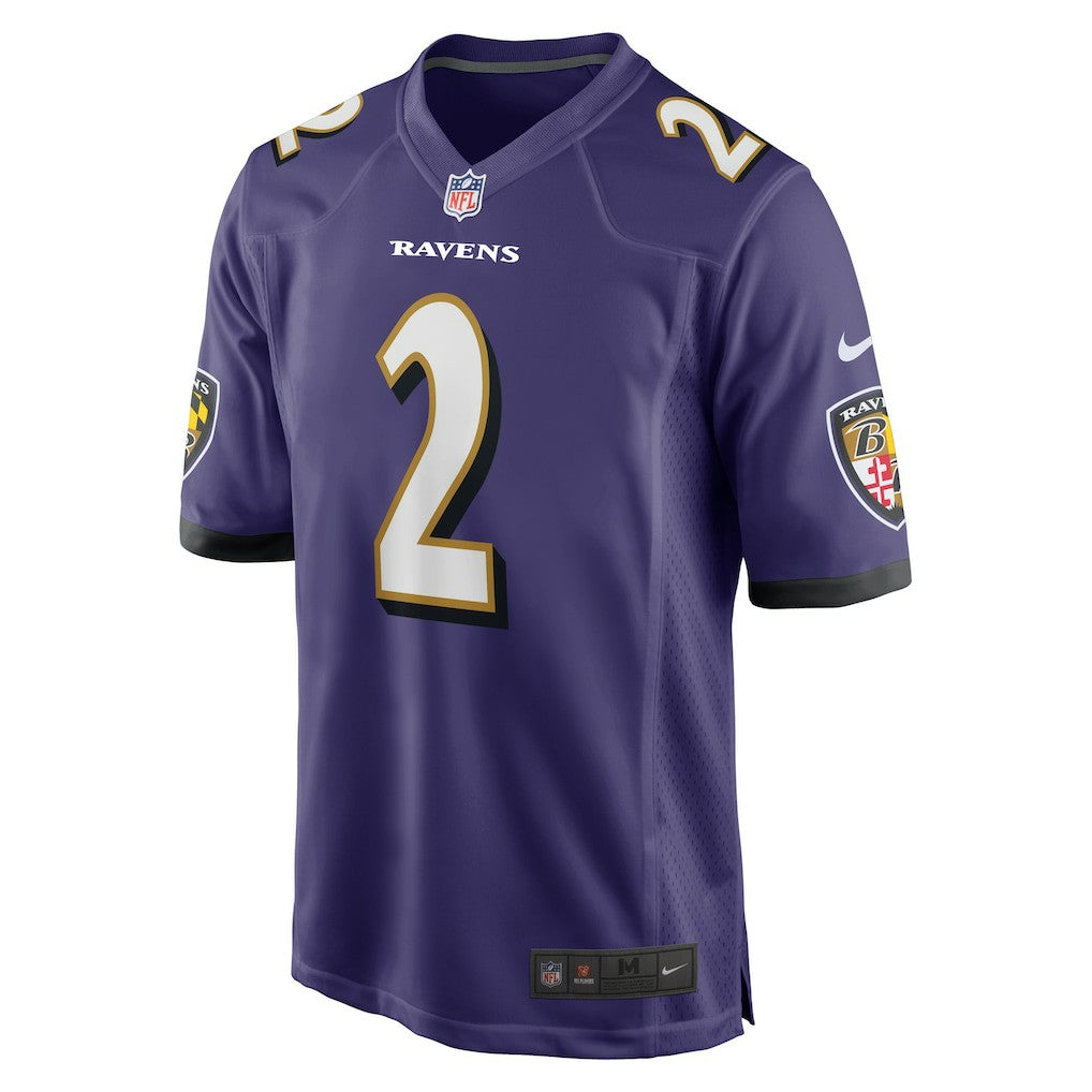 Nate Wiggins Baltimore Ravens Player Game Jersey - Purple Jerseys