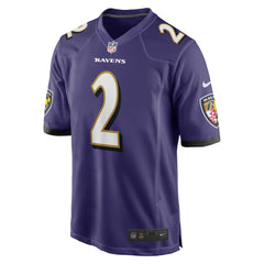 Nate Wiggins Baltimore Ravens Player Game Jersey - Purple Jerseys
