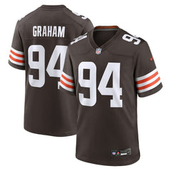 Mason Graham Cleveland Browns 2025 NFL Draft First Round Pick Game Jersey - Brown Jerseys