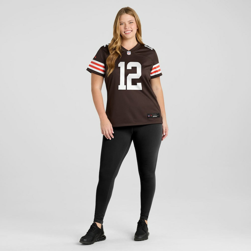 Shedeur Sanders Cleveland Browns Women's 2025 NFL Draft Game Jersey - Brown Jerseys
