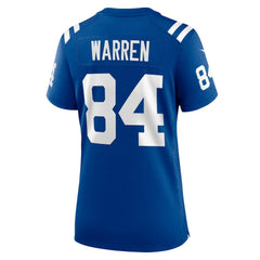 Tyler Warren Indianapolis Colts Women's Game Jersey - Royal Jerseys