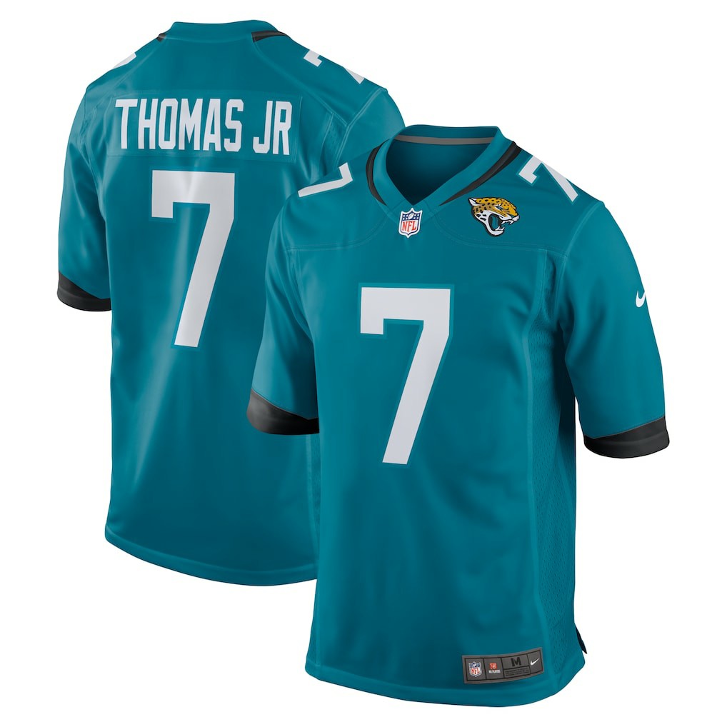 Brian Thomas Jr Jacksonville Jaguars Player Game Jersey - Teal Jerseys