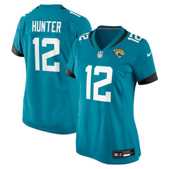Travis Hunter Jacksonville Jaguars Women's 2025 NFL Draft First Round Pick Team Game Player Jersey - Teal Jerseys