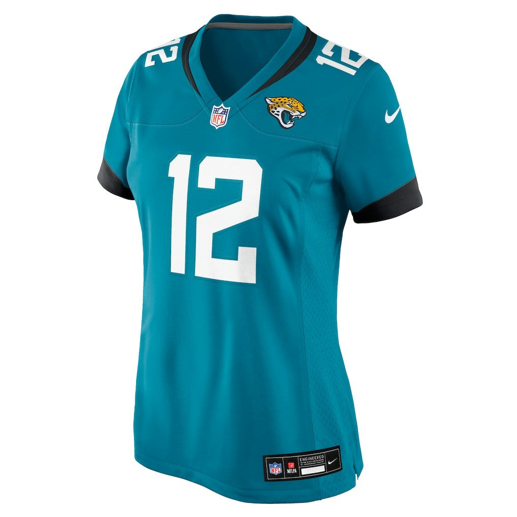 Travis Hunter Jacksonville Jaguars Women's 2025 NFL Draft First Round Pick Team Game Player Jersey - Teal Jerseys