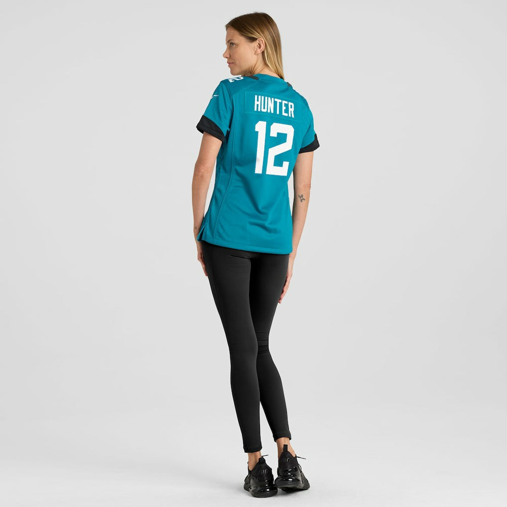 Travis Hunter Jacksonville Jaguars Women's 2025 NFL Draft First Round Pick Team Game Player Jersey - Teal Jerseys