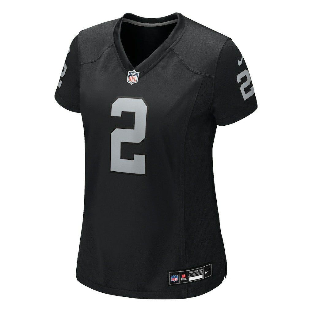 Ashton Jeanty Las Vegas Raiders Women's 2025 NFL Draft First Round Pick Team Game Jersey - Black Jerseys