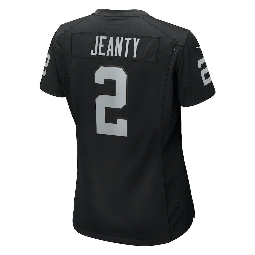 Ashton Jeanty Las Vegas Raiders Women's 2025 NFL Draft First Round Pick Team Game Jersey - Black Jerseys