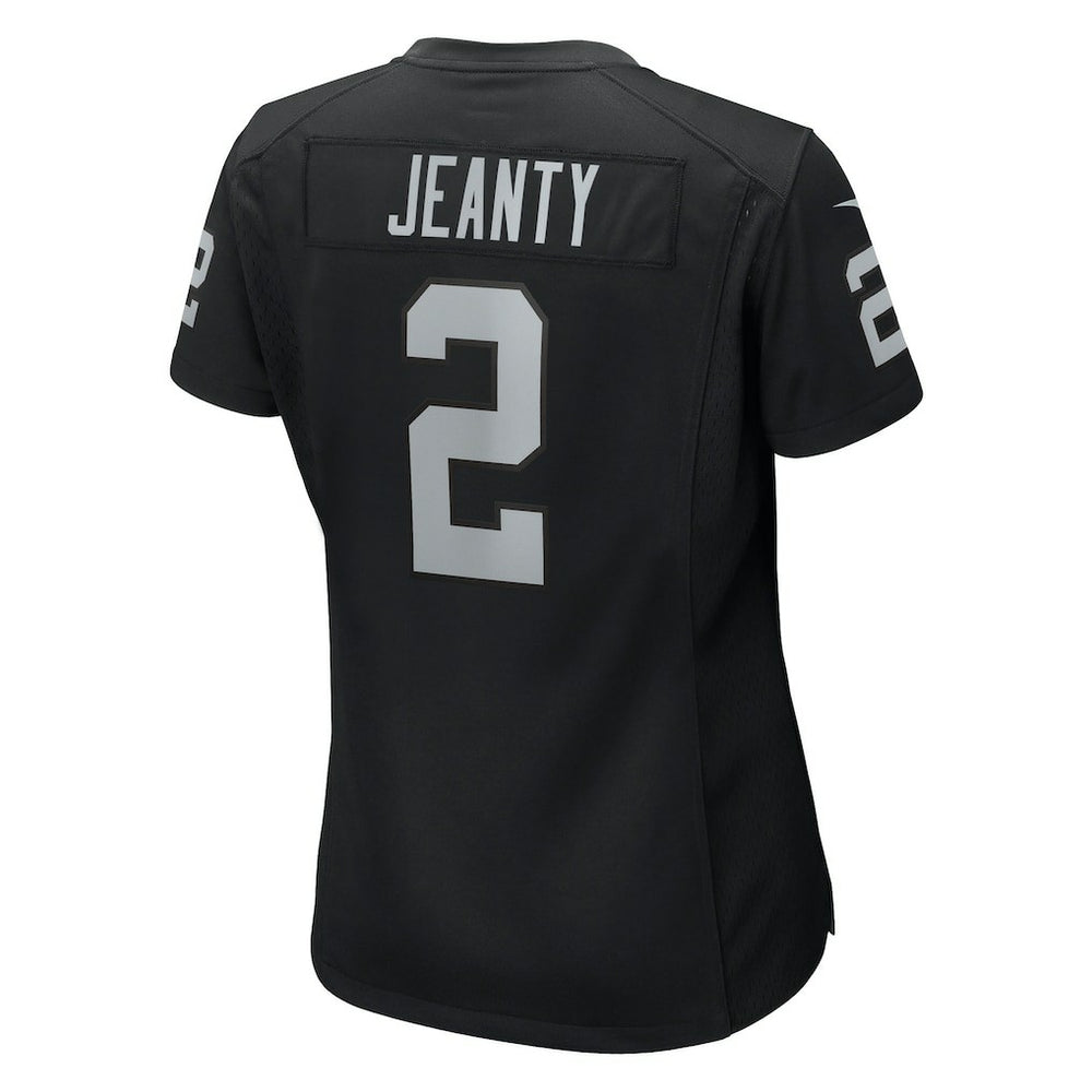 Ashton Jeanty Las Vegas Raiders Women's 2025 NFL Draft First Round Pick Team Game Jersey - Black Jerseys