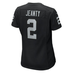 Ashton Jeanty Las Vegas Raiders Women's 2025 NFL Draft First Round Pick Team Game Jersey - Black Jerseys