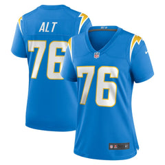 Joe Alt Los Angeles Chargers Women's 2024 NFL Draft First Round Pick Player Game Jersey - Powder Blue Jerseys