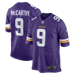 J.J. McCarthy Minnesota Vikings Player Game Jersey - Purple Jerseys