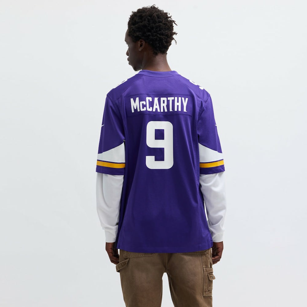 J.J. McCarthy Minnesota Vikings Player Game Jersey - Purple Jerseys