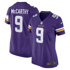 J.J. McCarthy Minnesota Vikings Women's Player Game Jersey - Purple Jerseys