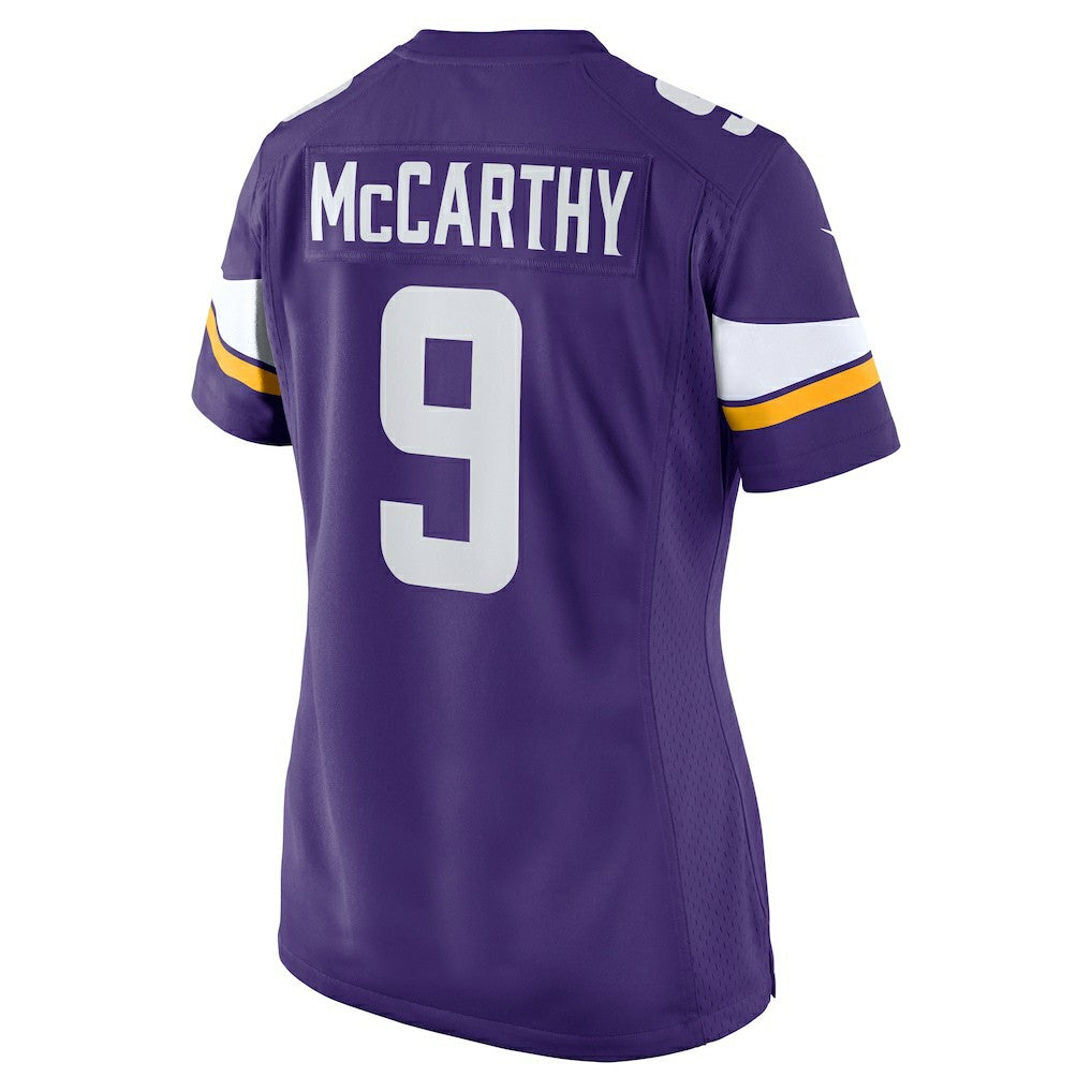J.J. McCarthy Minnesota Vikings Women's Player Game Jersey - Purple Jerseys