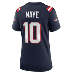 Drake Maye New England Patriots Women's Player Game Jersey - Navy Jerseys