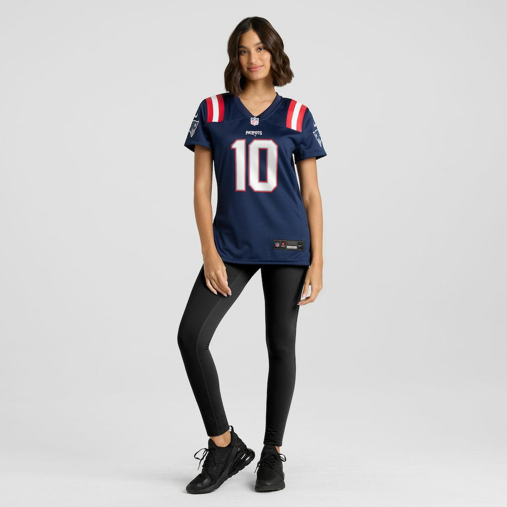 Drake Maye New England Patriots Women's Player Game Jersey - Navy Jerseys