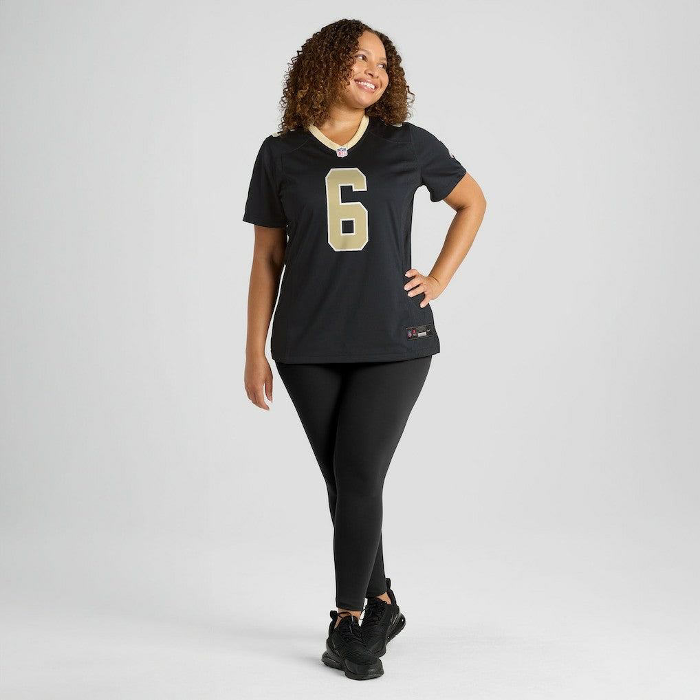 Tyler Shough New Orleans Saints Women's Game Jersey - Black Jerseys