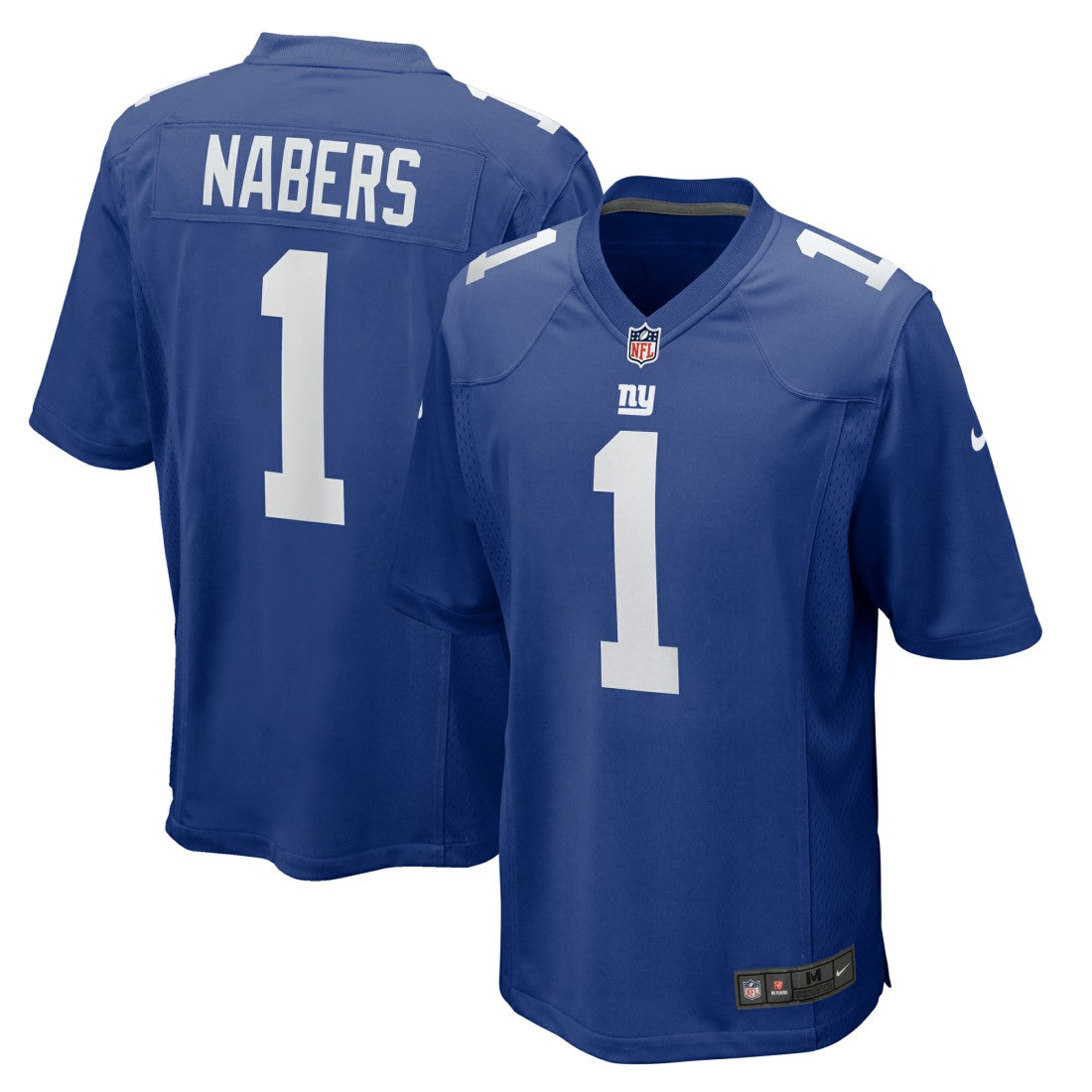 Malik Nabers New York Giants Player Game Jersey - Royal Jerseys