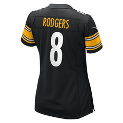 Aaron Rodgers Pittsburgh Steelers Women's Game Jersey - Black Jerseys