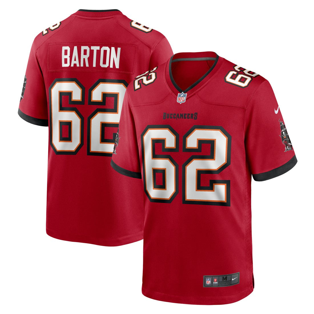 Graham Barton Tampa Bay Buccaneers Player Game Jersey - Red Jerseys