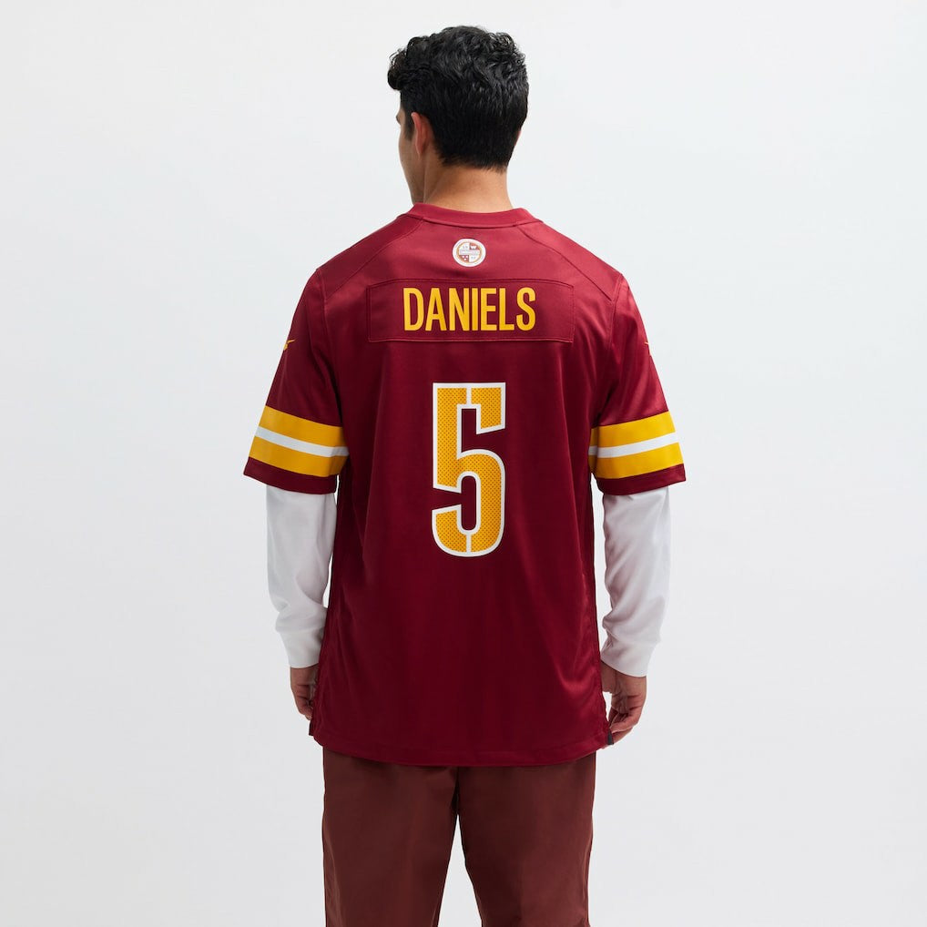 Jayden Daniels Washington Commanders Player Game Jersey - Burgundy Jerseys