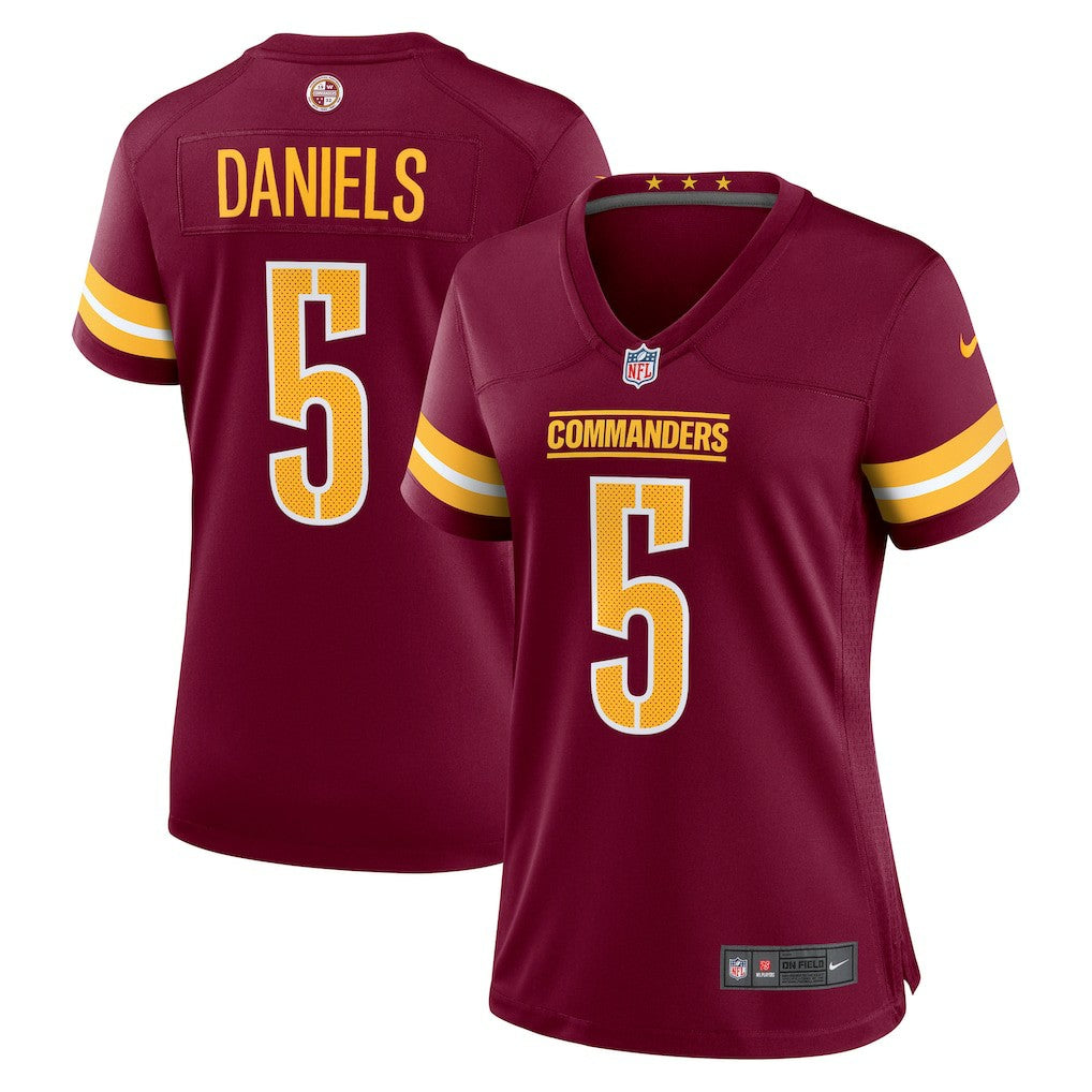 Jayden Daniels Washington Commanders Women's Player Game Jersey - Burgundy Jerseys