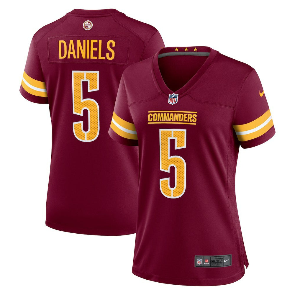 Jayden Daniels Washington Commanders Women's Player Game Jersey - Burgundy Jerseys