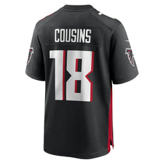 Kirk Cousins Atlanta Falcons Game Player Jersey - Black Jerseys