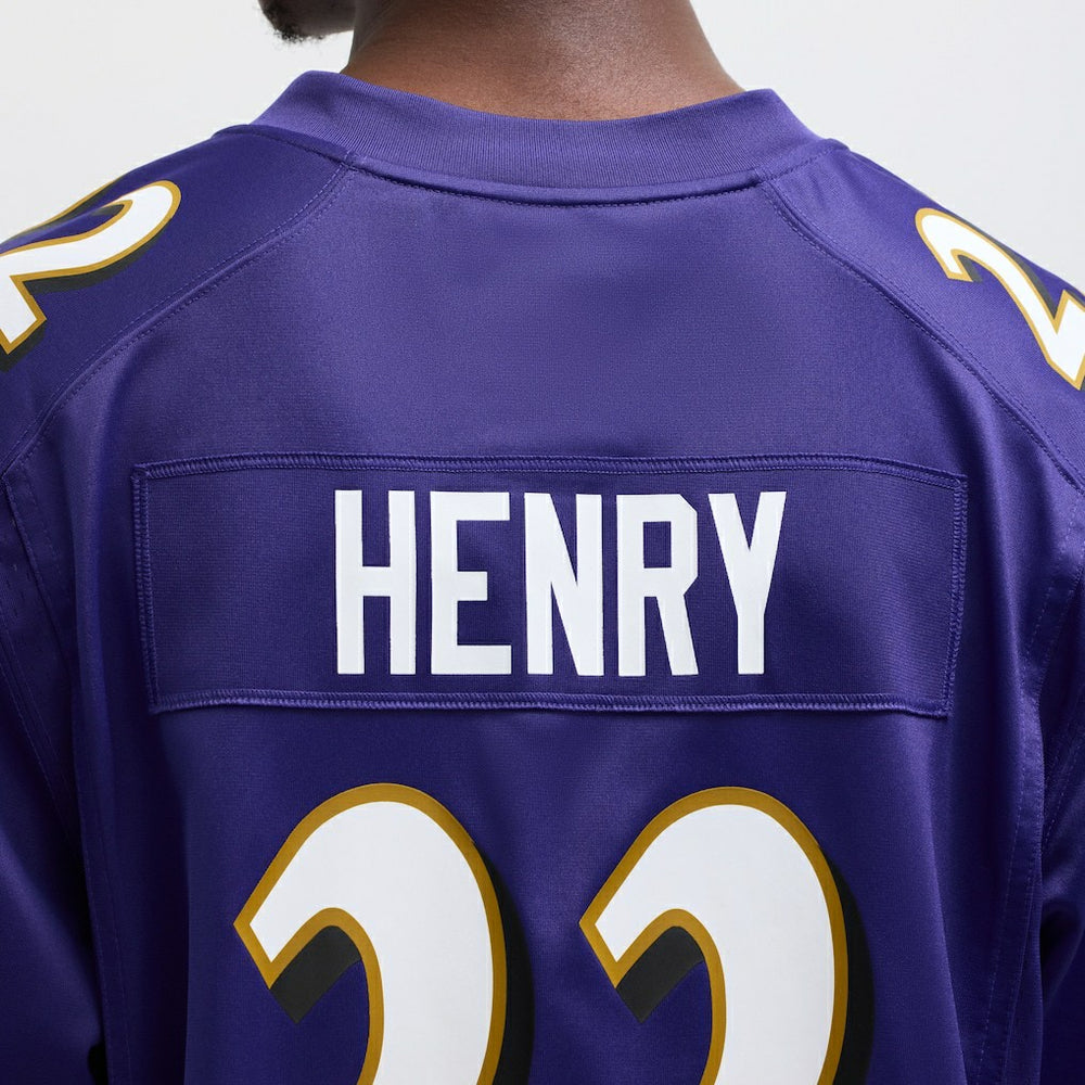 Derrick Henry Baltimore Ravens Game Player Jersey - Purple Jerseys