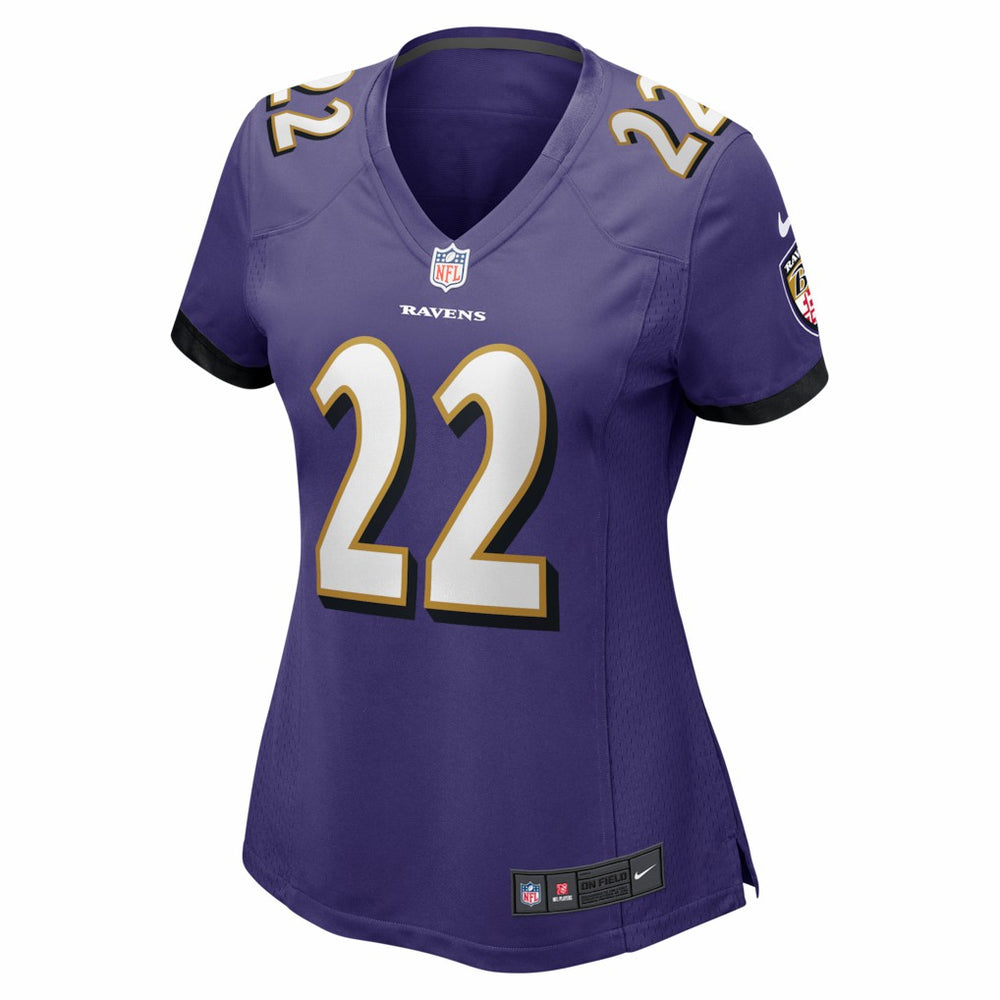 Derrick Henry Baltimore Ravens Women's Game Player Jersey - Purple Jerseys