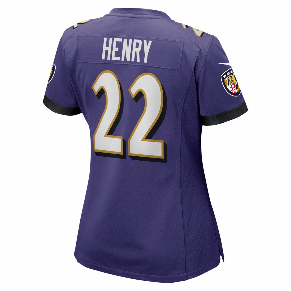 Derrick Henry Baltimore Ravens Women's Game Player Jersey - Purple Jerseys