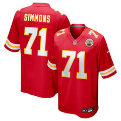 Josh Simmons Kansas City Chiefs 2025 NFL Draft First Round Pick Game Jersey - Red Jerseys