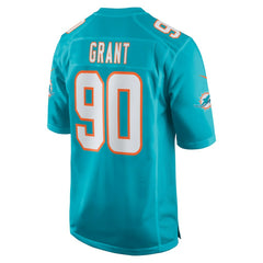 Kenneth Grant Miami Dolphins 2025 NFL Draft First Round Pick Game Jersey - Aqua Jerseys