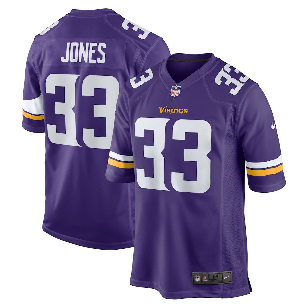 Aaron Jones Minnesota Vikings Game Player Jersey - Purple Jerseys