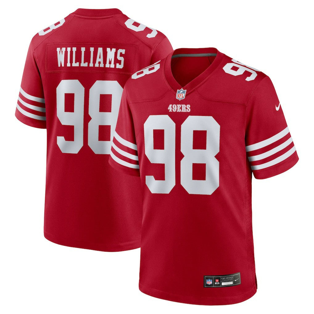 Mykel Williams San Francisco 49ers 2025 NFL Draft First Round Pick Game Jersey - Scarlet Jerseys