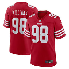 Mykel Williams San Francisco 49ers 2025 NFL Draft First Round Pick Game Jersey - Scarlet Jerseys
