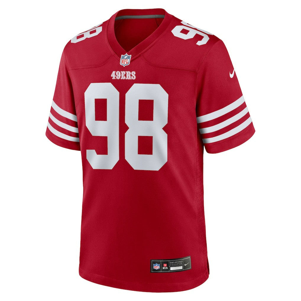 Mykel Williams San Francisco 49ers 2025 NFL Draft First Round Pick Game Jersey - Scarlet Jerseys