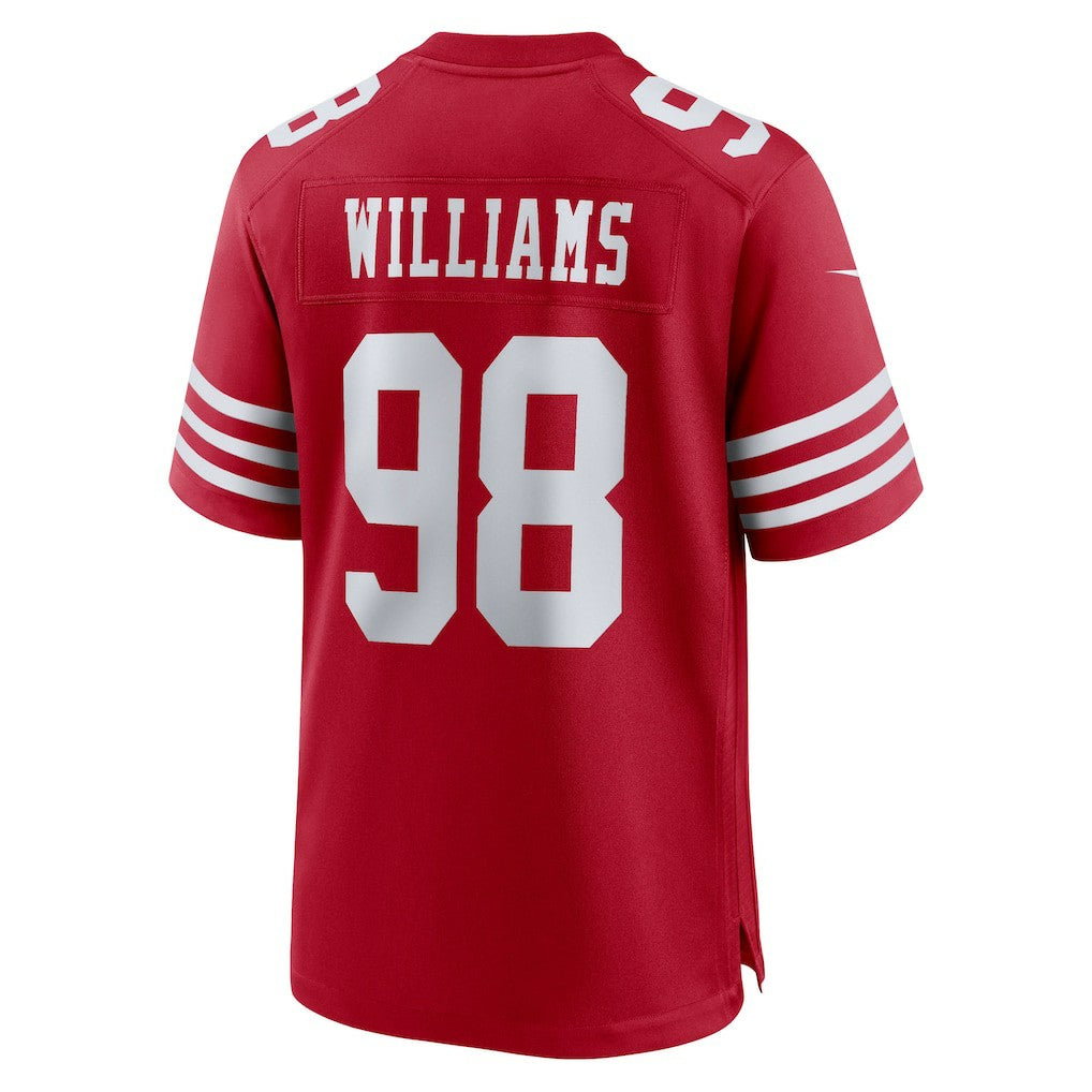 Mykel Williams San Francisco 49ers 2025 NFL Draft First Round Pick Game Jersey - Scarlet Jerseys